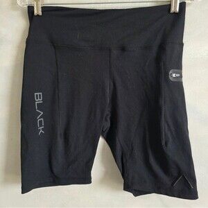 Actively Black Compression Bike Shorts Sz L Women